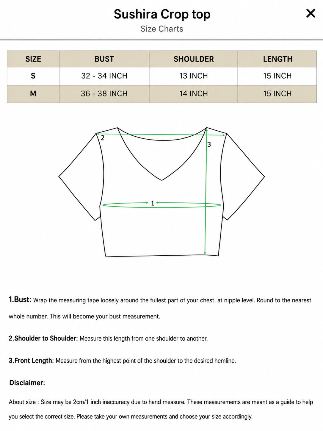 Sushira Crop top